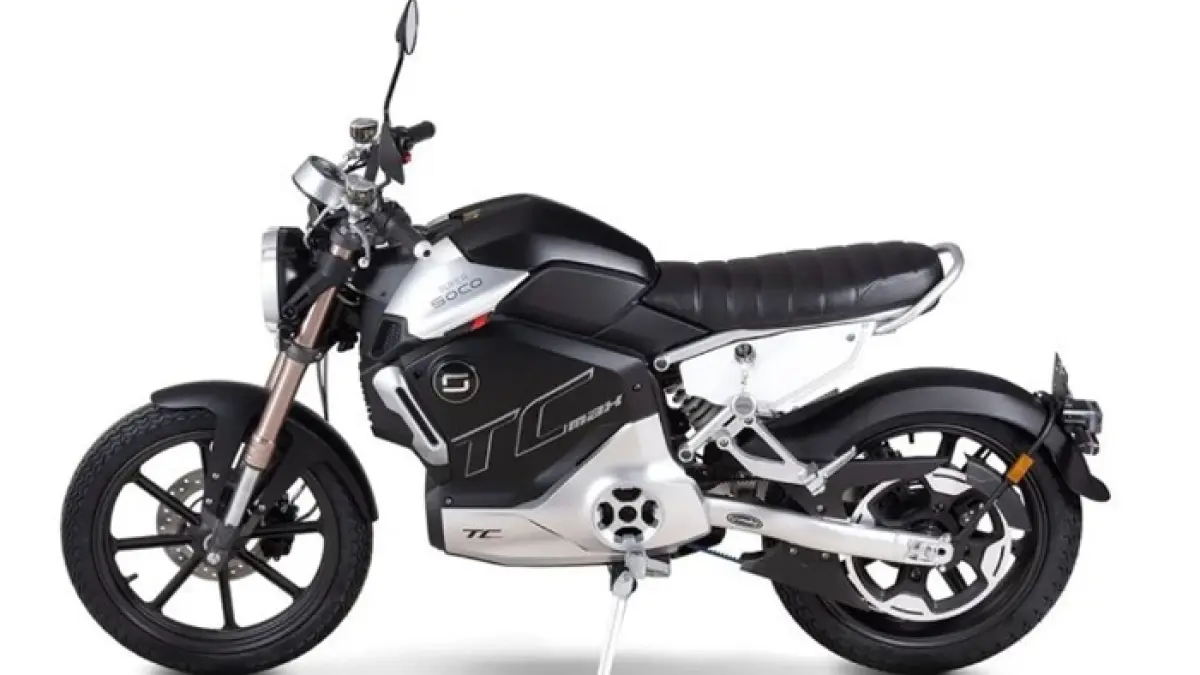 Super Soco TC Max motor listrik hadir dengan desain café racer premium dan performa sporty modern. (PINTEREST)