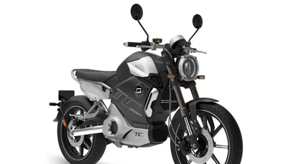 Super Soco TC Max motor listrik hadir dengan desain retro futuristik dan performa sporty yang menarik perhatian. (PINTEREST)