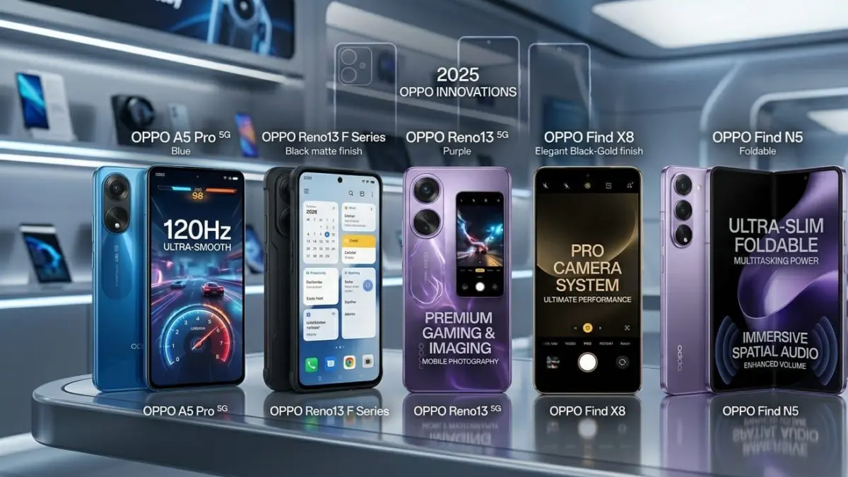 HP baru Oppo 2025 resmi dirilis, mulai Oppo A5 Pro 5G hingga Find N5 lipat premium dengan spesifikasi canggih.