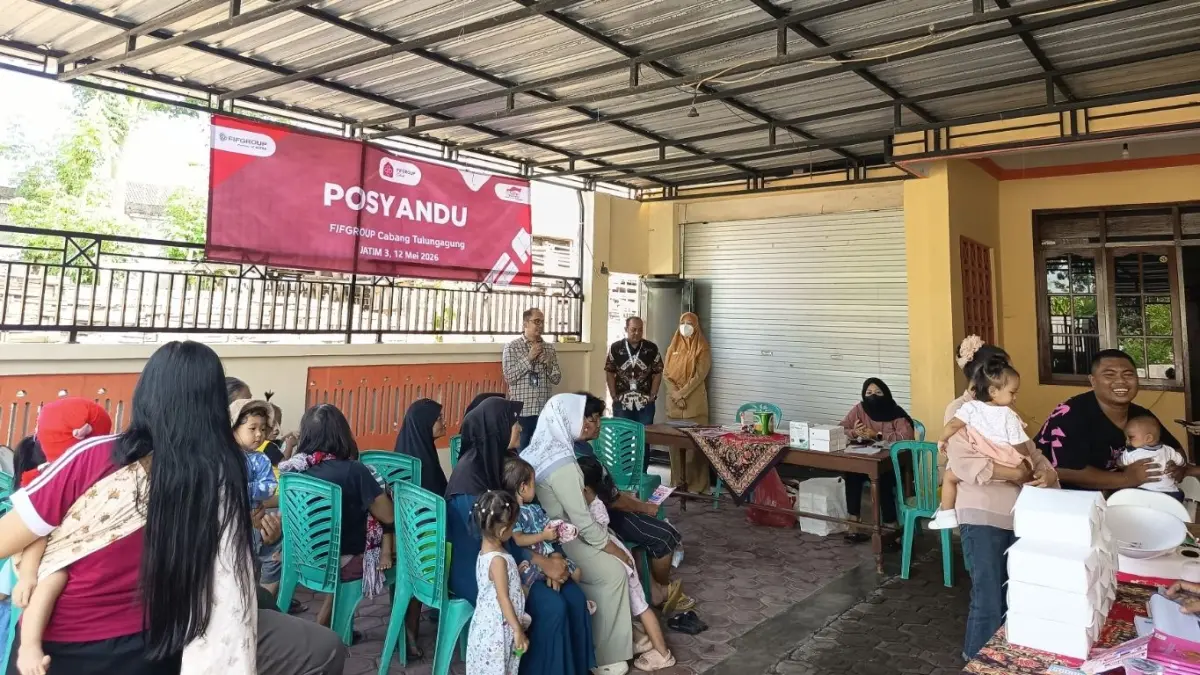  PT Federal International Finance (FIFGROUP) Cabang Tulungagung menggelar kegiatan Posyandu pada Selasa, 12 Mei 2026, di Kelurahan Tertek, Tulungagung.