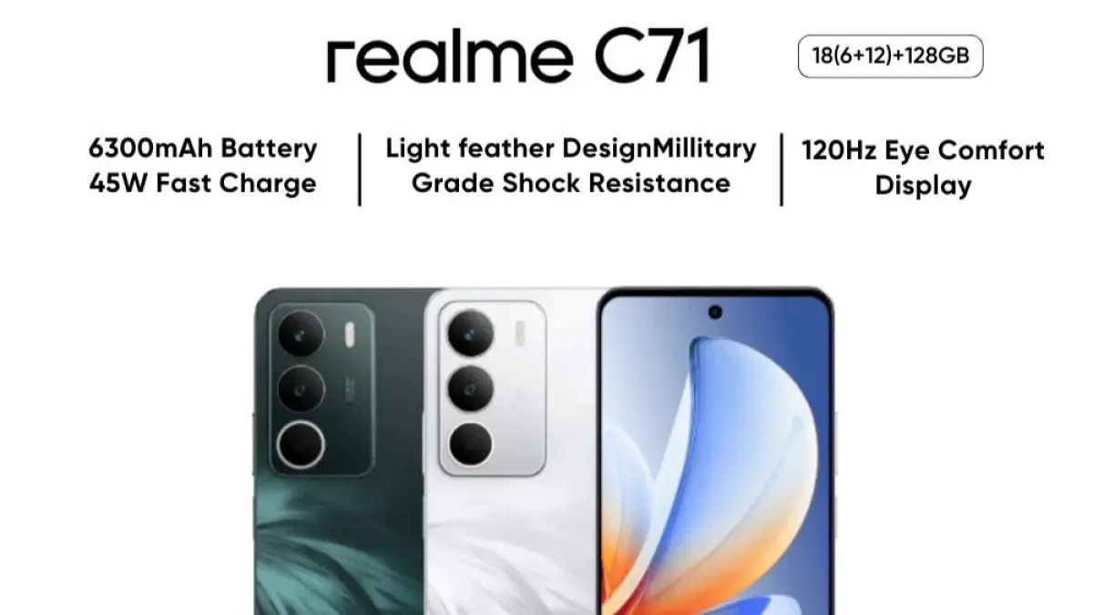 Realme C71 hadir dengan baterai 6300 mAh, fast charging 45W, dan body military grade. Simak kelebihan dan kekurangannya.