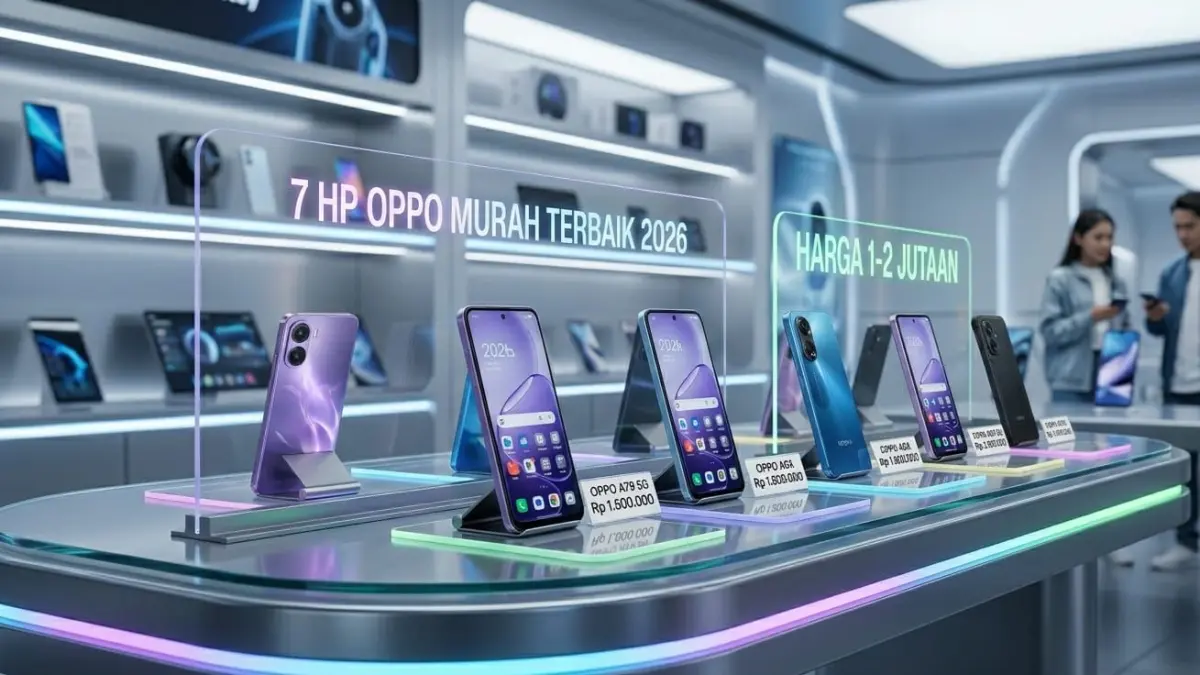 Rekomendasi HP OPPO murah terbaik 2026 harga 1-2 jutaan, mulai Oppo A57 hingga Oppo A79 5G dengan baterai jumbo.
