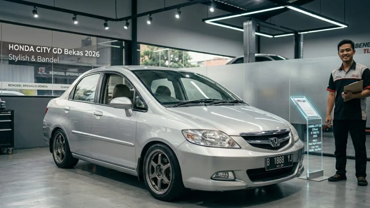 Harga Honda City GD bekas 2026 mulai Rp70 jutaan. Sedan Honda ini masih diburu karena mesin bandel dan desain sporty.