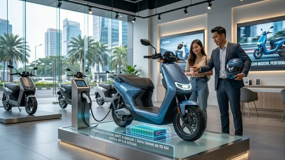 Harga sepeda listrik lithium Overo Star 3 Lit mulai Rp6 jutaan dengan desain sporty dan performa kencang untuk harian.
