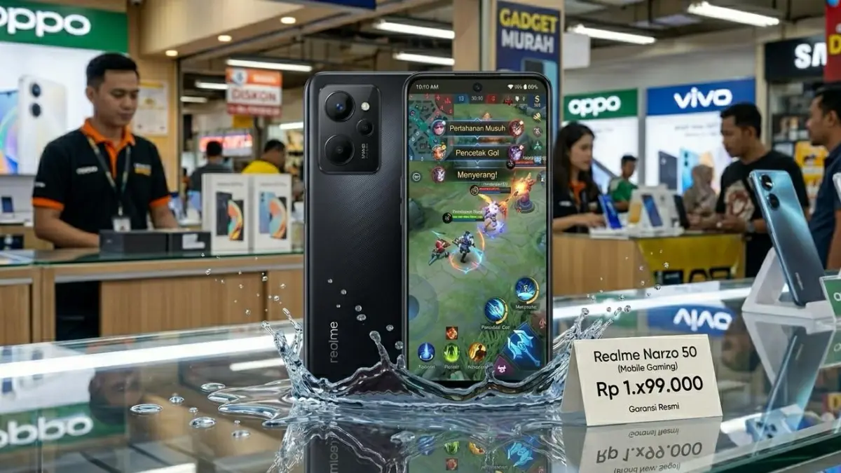 5 HP Realme Narzo murah terbaik 2022 hadir dengan spek gaming, baterai jumbo, dan harga 1 jutaan. Narzo 50 jadi favorit.