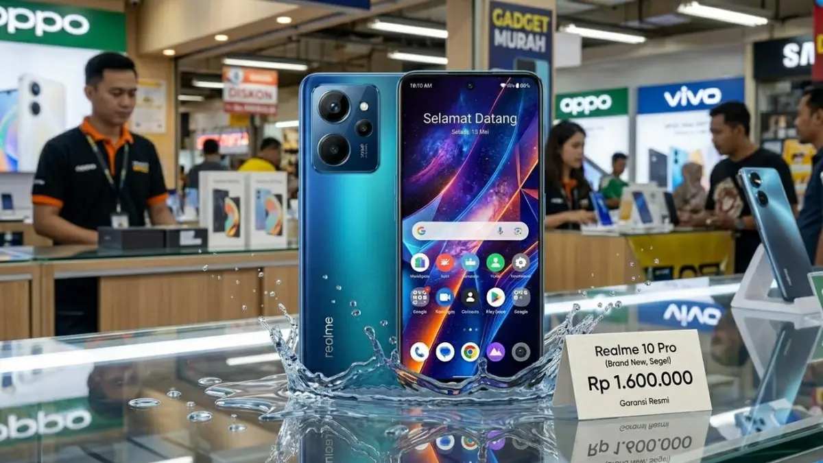Harga Realme 10 Pro bekas kini cuma Rp1,6 juta. Dapat RAM 8/128 GB, kamera 108 MP, dan kondisi mulus seperti baru.

