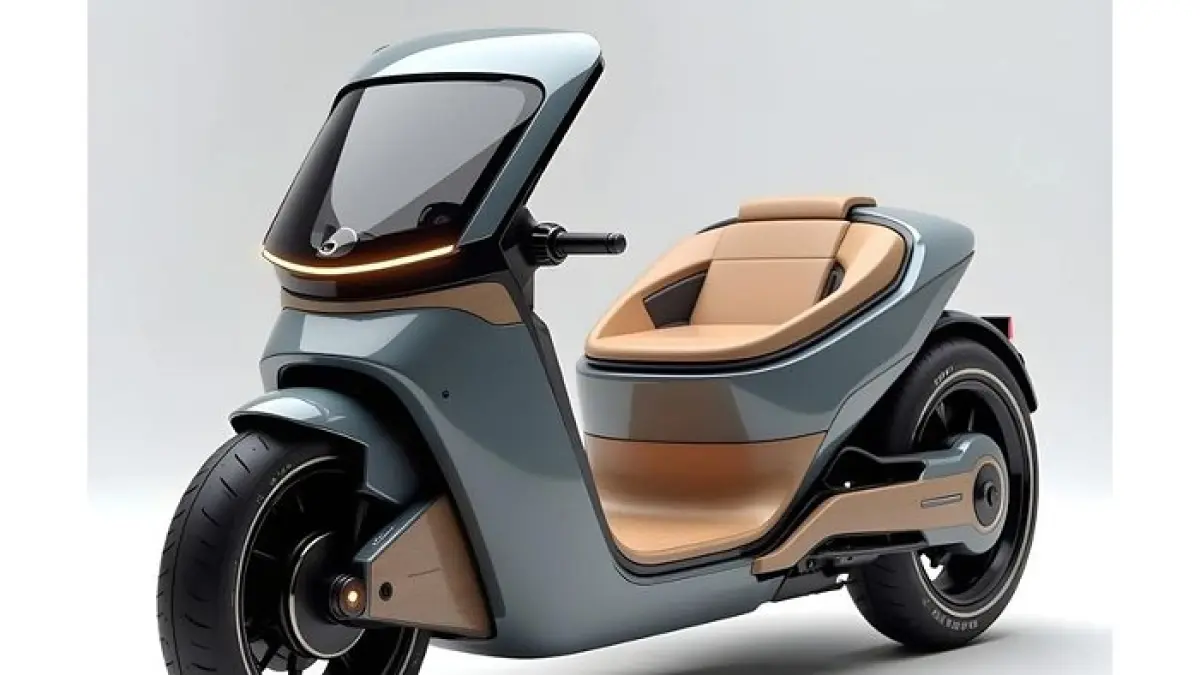 Motor listrik United TX3000 90 km/jam, jarak 120 km, fitur canggih, harga Rp42 jutaan setelah subsidi.(Gemini AI)