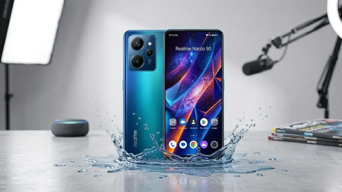 Realme Narzo 90 hadir dengan baterai 7.000 mAh, AMOLED 120Hz, dan chipset 5G. Cek harga dan spesifikasi lengkapnya di sini.