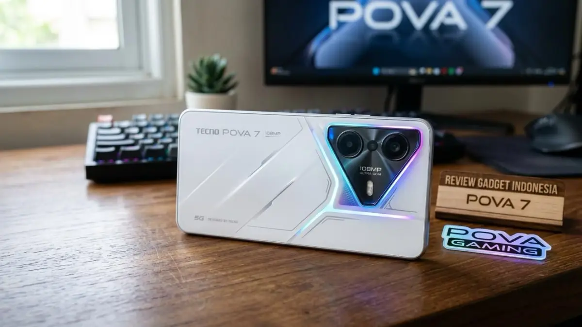 Tecno Pova 7 hadir dengan baterai 7000 mAh, kamera 108 MP, dan chipset gaming. Ini review lengkap HP gaming 2 jutaan terbaru.