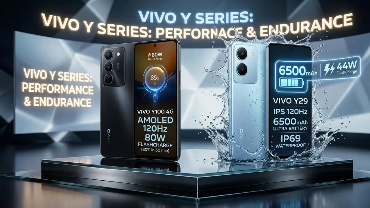 Vivo Y100 4G vs Vivo Y29 sama-sama menarik di kelas Rp2 jutaan. Mana lebih worth it, AMOLED 80W atau baterai 6500 mAh?