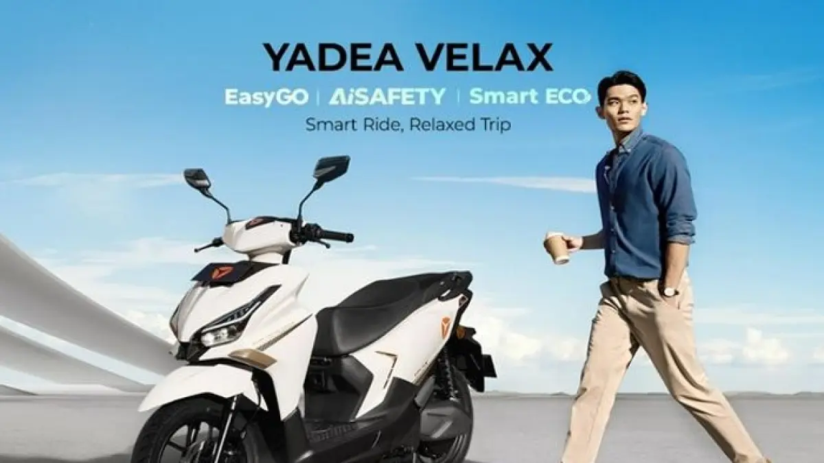 Yadea Velax U 2026 hadir dengan top speed 90 km/jam dan jarak tempuh 130 km, siap tantang motor bensin.(Gemini AI)