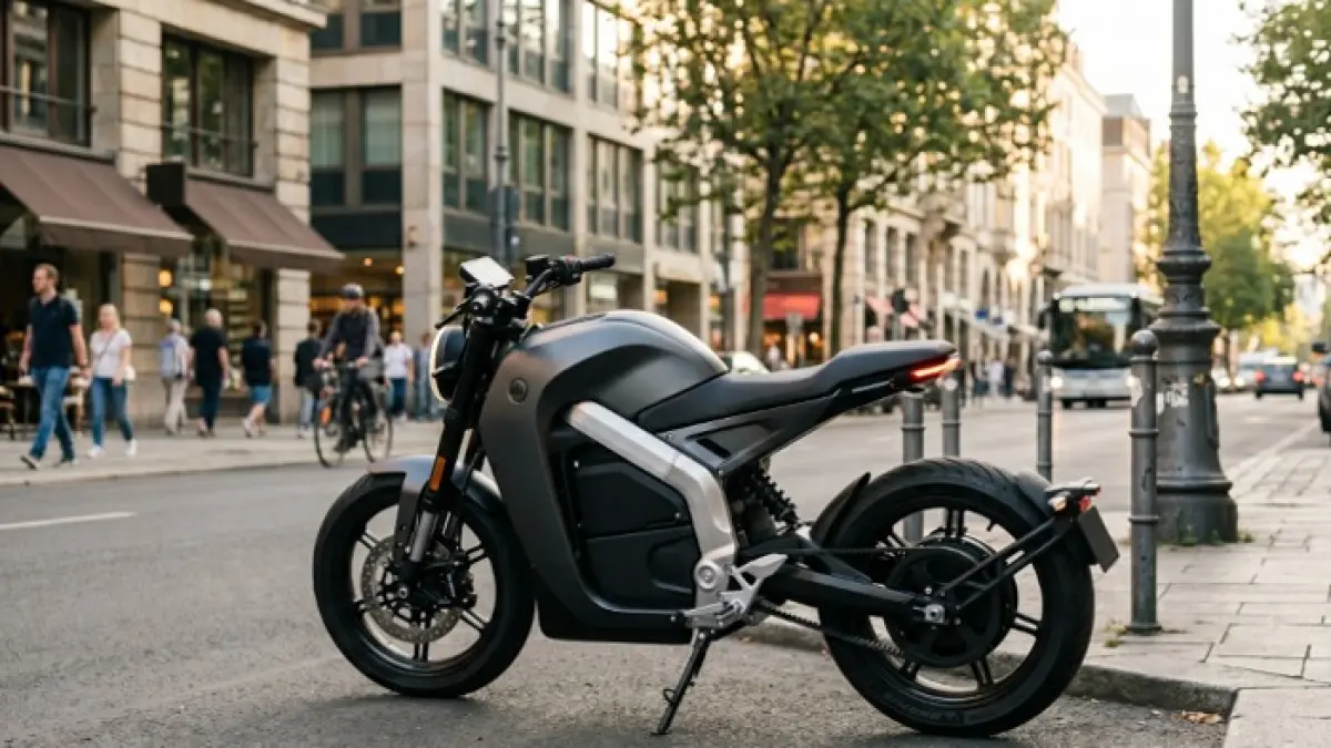 Motor listrik Alpha One XP dipilih YouTuber karena fitur aplikasi pintar dan pengalaman berkendara nyaman. (Ilustrasi Gemini AI)