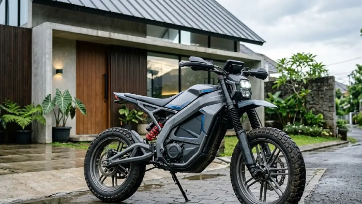 Alpha One XP resmi meluncur dengan fitur canggih, jarak tempuh 70 km, dan harga Rp31,5 juta. (Ilustrasi Gemini AI)
