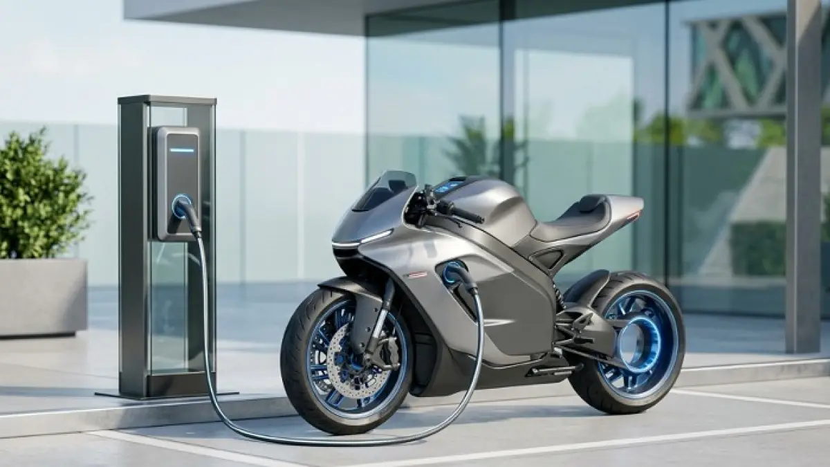 Indomobil E-Motor Sprinto hadir dengan desain mirip Honda Vario dan fitur canggih motor listrik modern. (Ilustrasi Gemini AI)