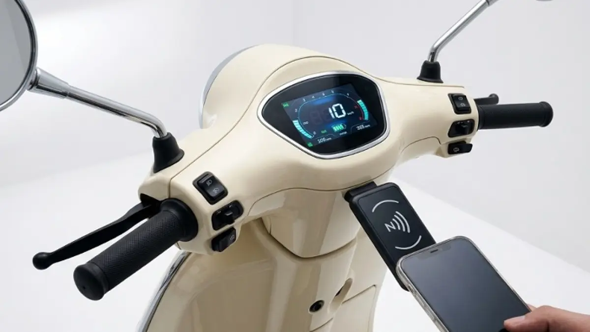 Indomobil Emotor Kitty resmi hadir di IMS 2026 dengan fitur NFC, desain retro, dan jarak tempuh 130 Km. (Ilustrasi Gemini AI)
