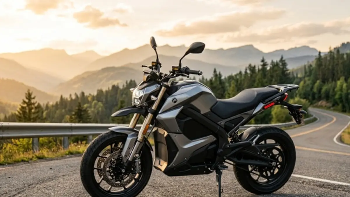 Polytron Fox 350 punya fitur canggih, mode sport 90 km/jam, dan jarak tempuh hingga 140 km. (Ilustrasi Gemini AI)