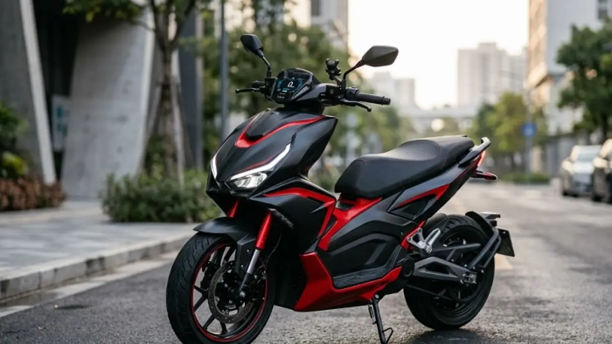 Review Polytron Fox 350, motor listrik Rp15 jutaan dengan fitur lengkap dan jarak tempuh hingga 140 km. (Ilustrasi Gemini AI)