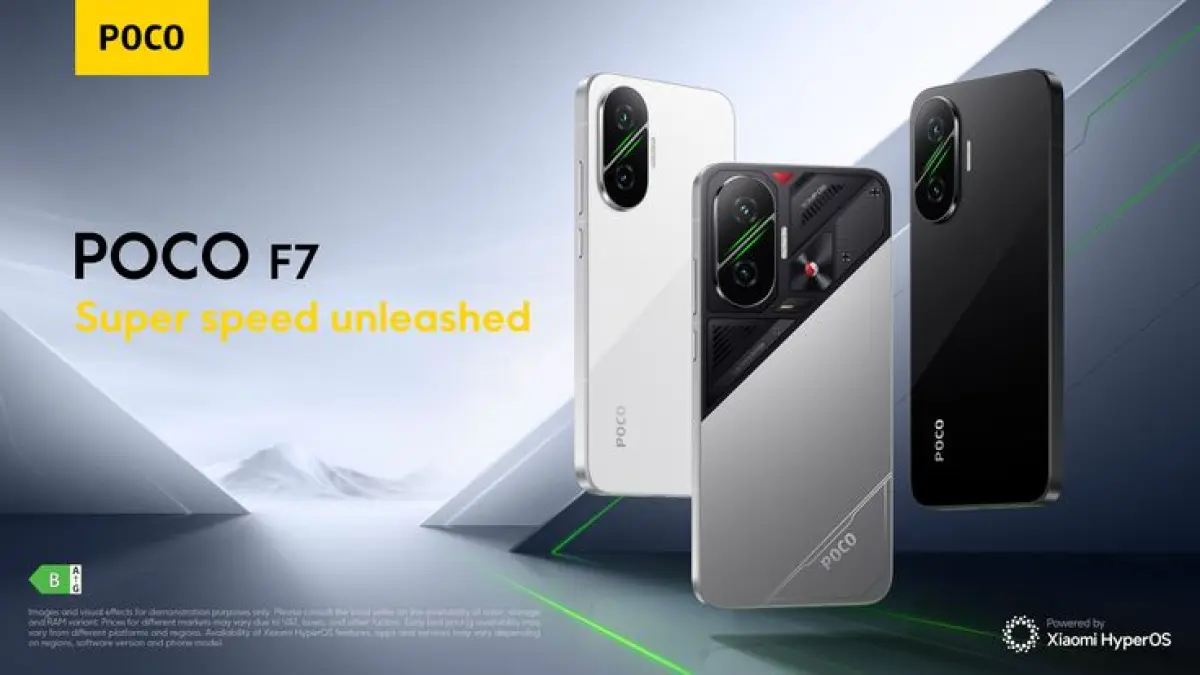 Poco F7 resmi rilis di Indonesia! Bawa Snapdragon 8s Gen 4, batre monster 6000 mAh, dan layar AMOLED 1,5K. Cek skor AnTuTu & hasil tes gamingnya!(Pinterest)