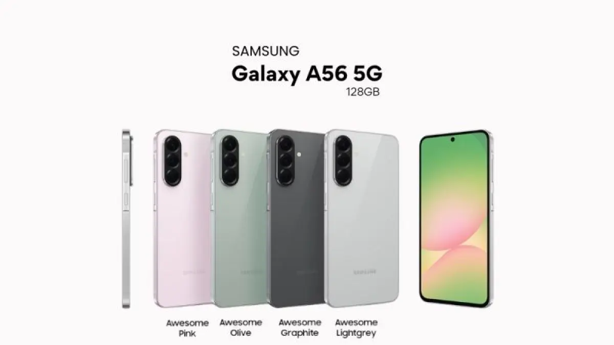Samsung Galaxy A56 turun harga jadi 4 jutaan di tahun 2026! Bawa Exynos 1580, update OS hingga 2031, dan kamera video 4K stabil. Cek speknya!(Pinterest)