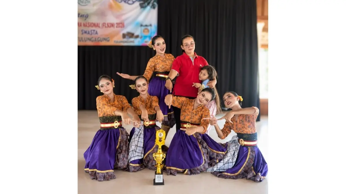 Siswa SMPN 1 Boyolangung unjuk kebolehan di sebuah pagelaran seni beberapa waktu lalu.