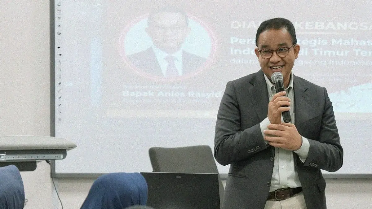 Anies Baswedan menyebut ekonomi Indonesia tidak baik-baik saja. Rupiah jatuh, daya beli melemah, dan pemerintah diminta transparan.(DOK. PRIBADI)