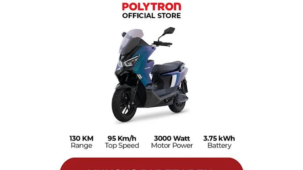 Polytron Fox 350 hadir lebih nyaman dari Fox R dengan jarak tempuh hingga 140 km dan fitur modern motor listrik Rp15 jutaan.(pinterest)