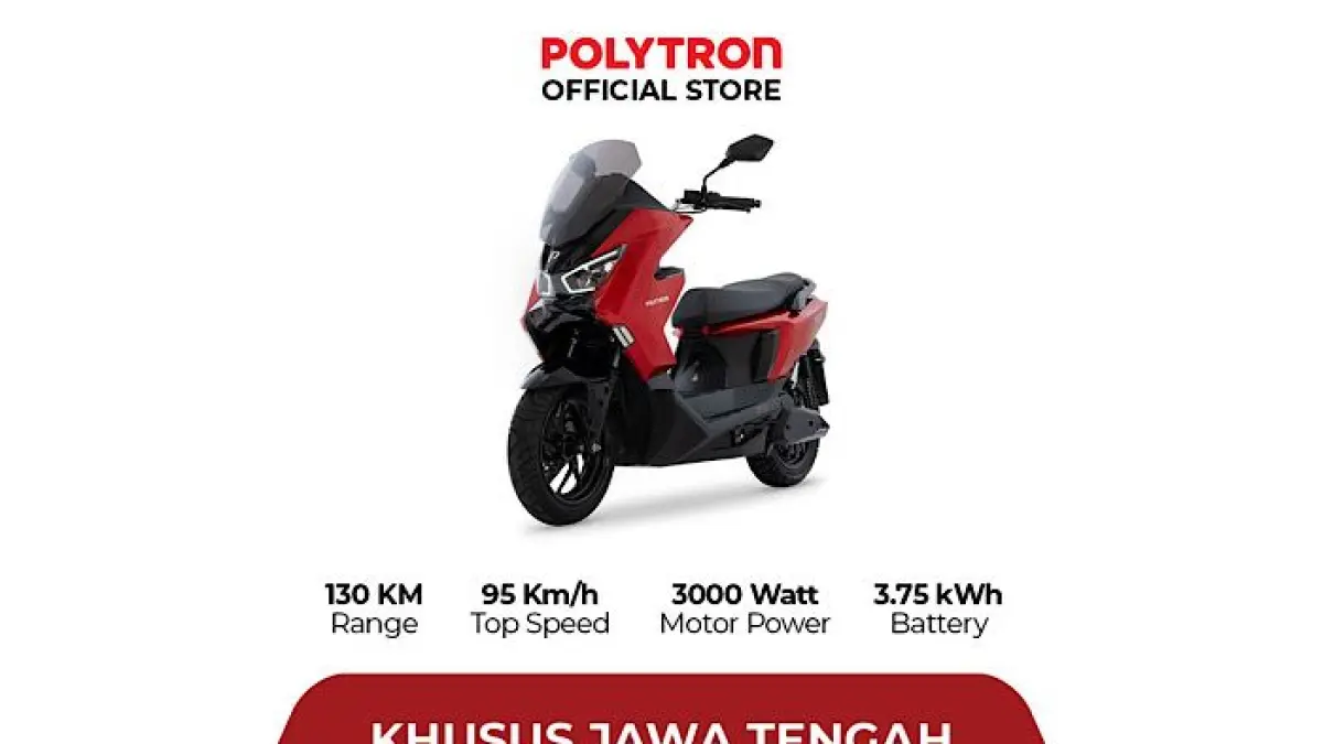 Polytron Fox 350 resmi meluncur dengan harga Rp15,5 juta dan fitur baru. Motor listrik ini diklaim lebih nyaman dari Fox Air.(pinterest)