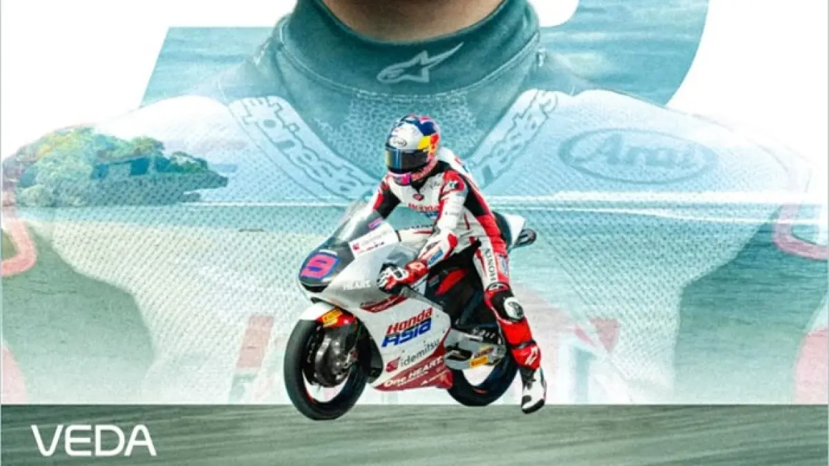 Moto3 Indonesia 2026 jadi sejarah baru setelah Veda Ega Pratama sukses bikin dunia MotoGP terpukau. (PINTEREST)