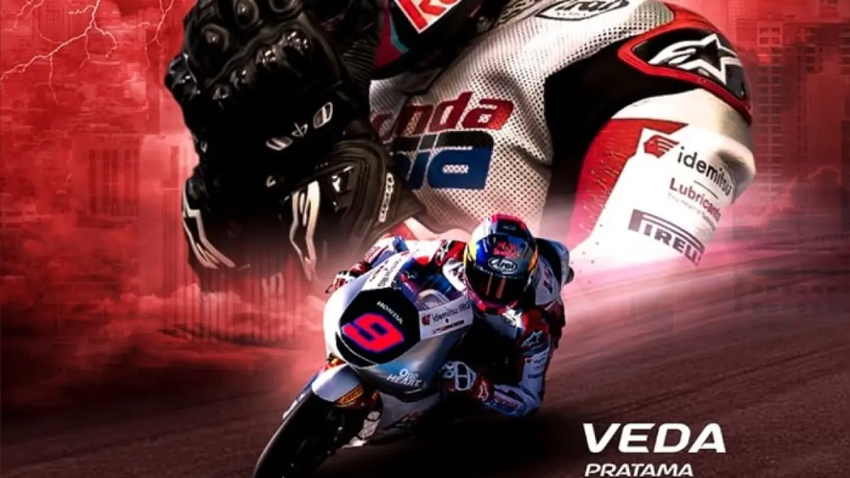 Veda Ega Pratama jadi sorotan dunia balap. Simak perjalanan karier dan peluangnya menuju MotoGP. (PINTEREST)