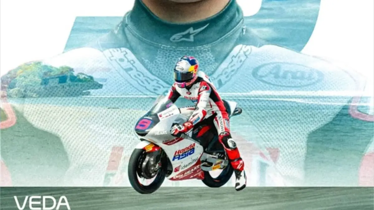Veda Ega Pratama makin bersinar di dunia balap internasional dan disebut calon bintang MotoGP Indonesia. (PINTEREST)