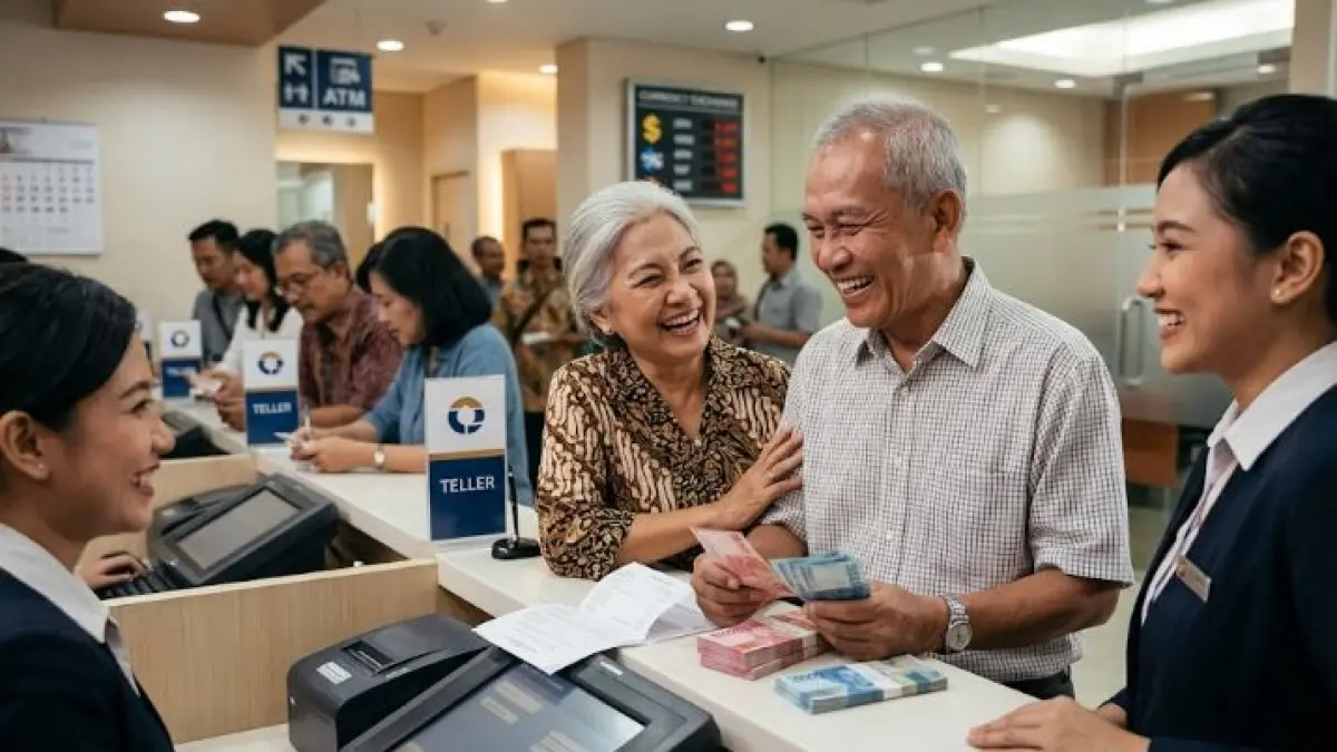 Kabar viral Taspen mulai cairkan rapel dan kenaikan gaji pensiun dipastikan hoaks. Simak klarifikasi resmi mengenai aturan pemerintah di sini.(Gemini Ai)