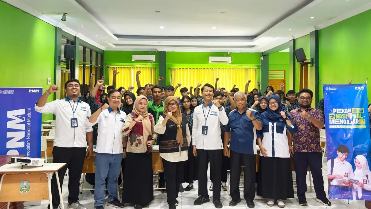 Program&nbsp;PNM Mengajar di SMKN 1 Tulungagung, sebagai rangkaian kegiatan HUT PNM ke-27.