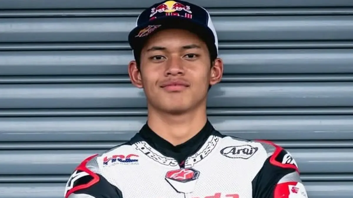 Veda Ega Pratama start front row Moto3 Italia 2026, sementara video soal David Beckham dan Hakim Danish ternyata diakui hanya karangan.(Gemini AI)
