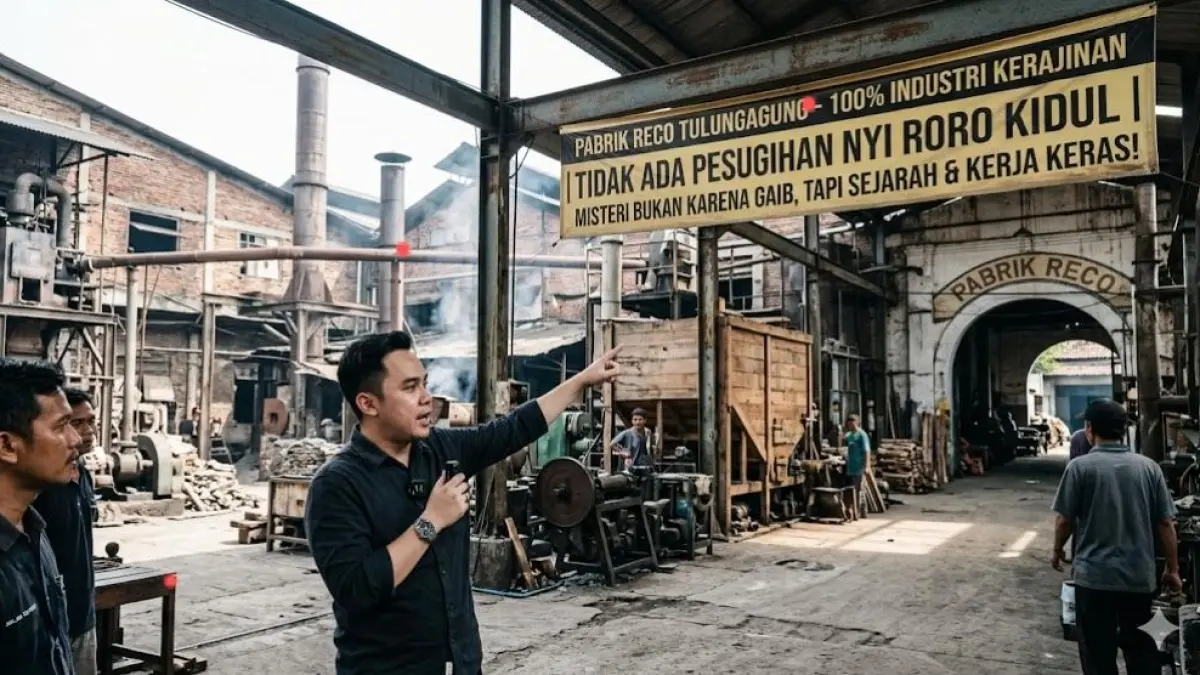 Denny Darko bongkar misteri pabrik Reco Pentung Tulungagung dan bantah isu pesugihan Nyi Roro Kidul yang viral.
( Gemini AI )