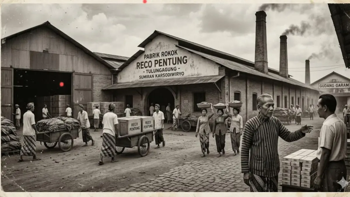 Kisah Reco Pentung Tulungagung, pabrik rokok legendaris milik Sumiran Karsodiwiryo yang pernah saingi Gudang Garam.
( Gemini AI )