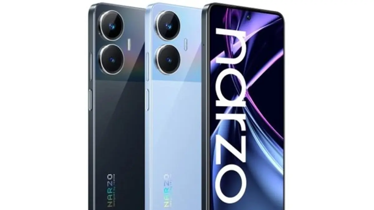 Perbandingan Realme Narzo 90 vs Narzo 90X: beda layar, chipset, kamera, dan harga di kelas HP Rp3 jutaan.(Gemini AI)