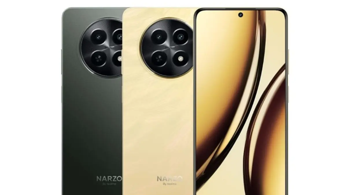 Realme Narzo 90 hadir dengan layar AMOLED 120 Hz, baterai 7.000 mAh, dan&nbsp;harga Rp3 jutaan, cocok untuk pengguna aktif.(Gemini AI)