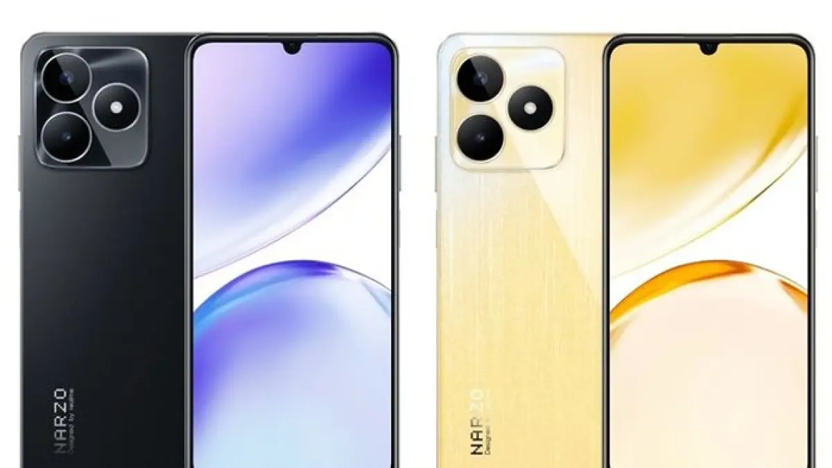 Realme Narzo Power hadir dengan baterai 10.000 mAh, AMOLED 144 Hz, dan Dimensity 7400 Ultra, jadi HP monster Rp5 jutaan.(Gemini AI)