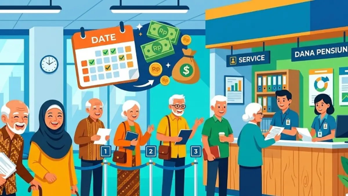 Gaji ke 13 pensiunan cair mulai 2 Juni 2026. Taspen tegaskan rapelan dan kenaikan gaji pensiun belum resmi. (Ilustrasi Gemini AI)