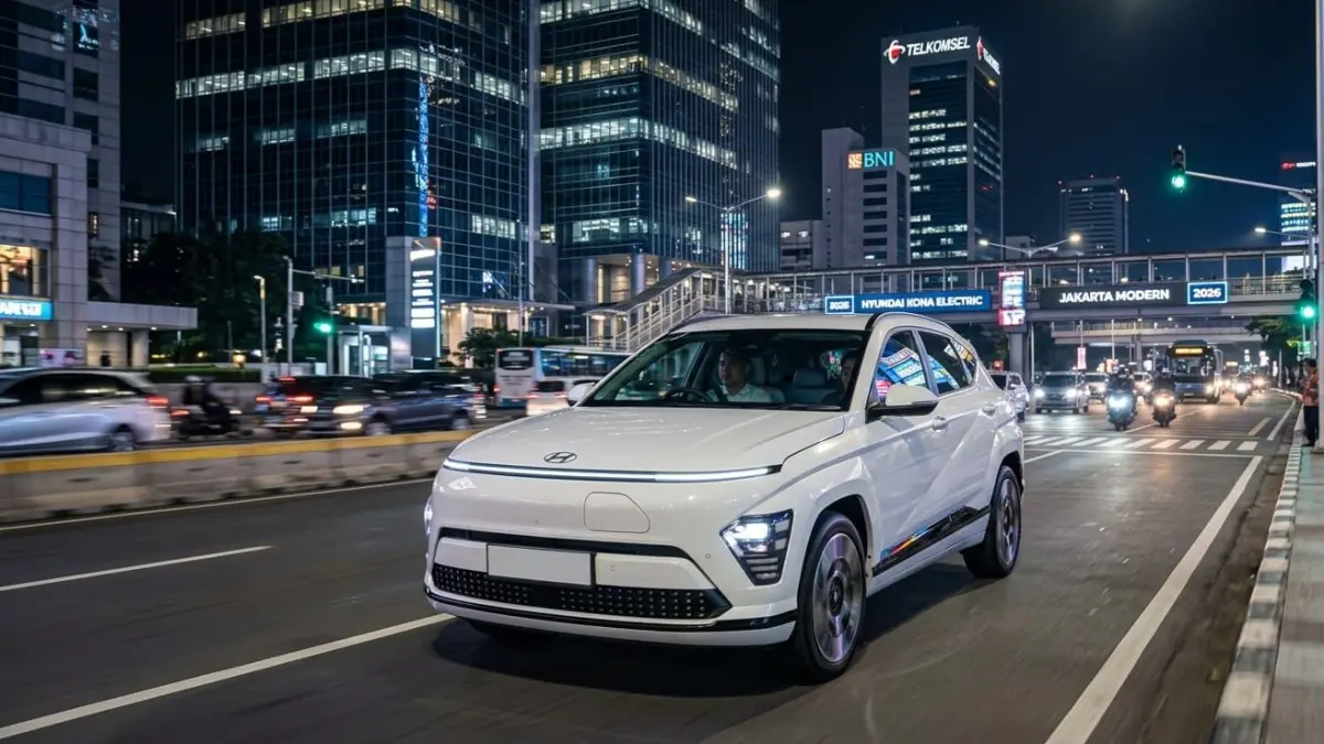 Hyundai Kona Electric 2026 diprediksi hadir dengan desain futuristik, baterai lebih awet, dan teknologi modern untuk pasar mobil listrik.