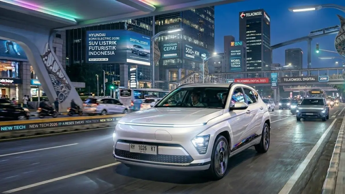 Hyundai Kona Electric 2026 diprediksi hadir dengan desain futuristik, baterai lebih efisien, dan fitur modern untuk pasar EV Indonesia.
