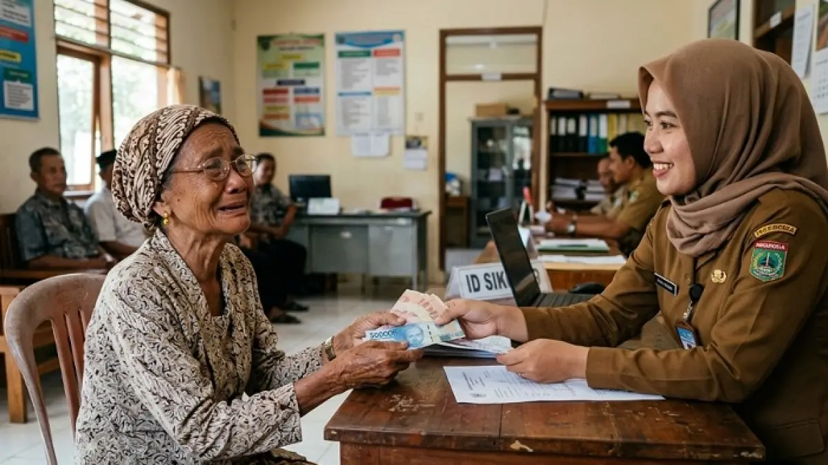 Penebalan bansos 2026 dan BLT Kesra kembali diwacanakan pemerintah akibat krisis global dan kenaikan harga minyak dunia. (Ilustrasi Gemini AI)