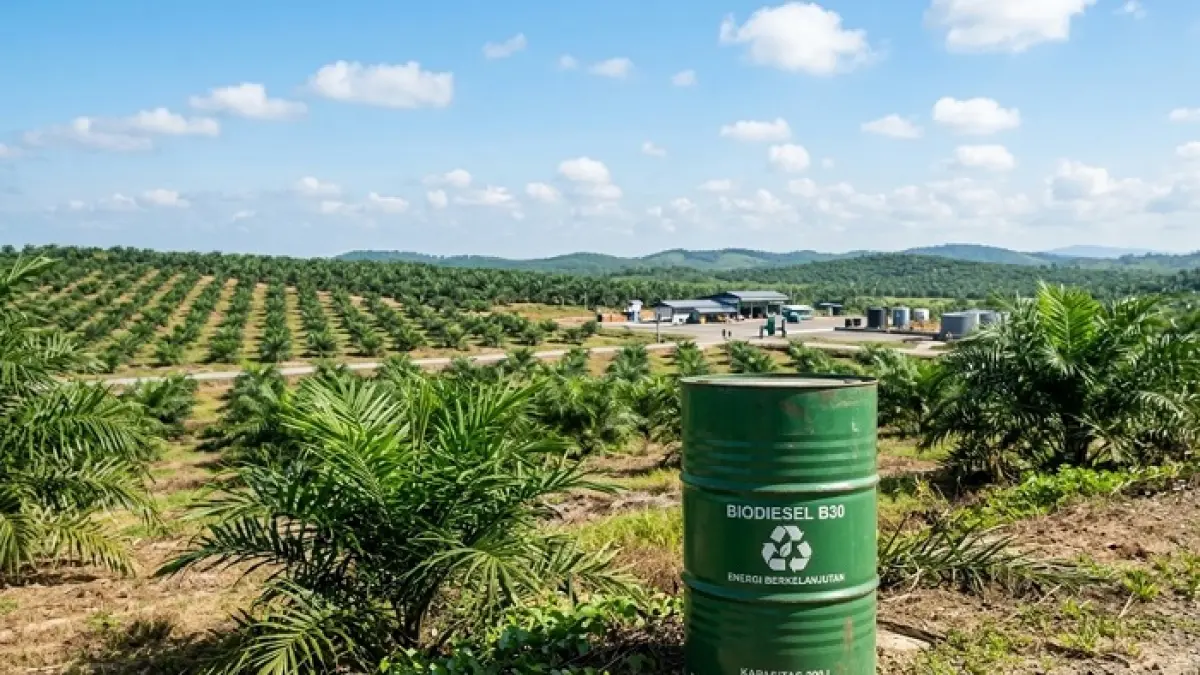 Pertamina luncurkan Biosolar Performance untuk mesin industri B40 dan persiapan B50 dengan aditif khusus. (Ilustrasi Gemini AI)