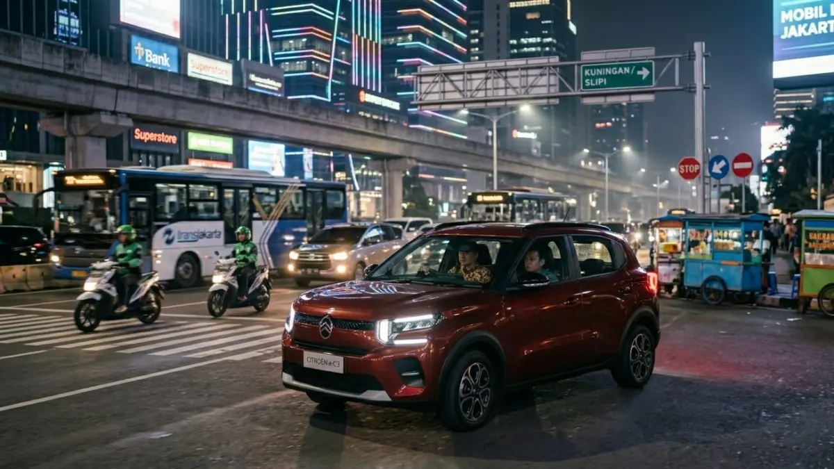 Citroen EC3 Indonesia hadir dengan desain Eropa, fitur modern, dan harga kompetitif yang siap meramaikan pasar mobil listrik 2026.