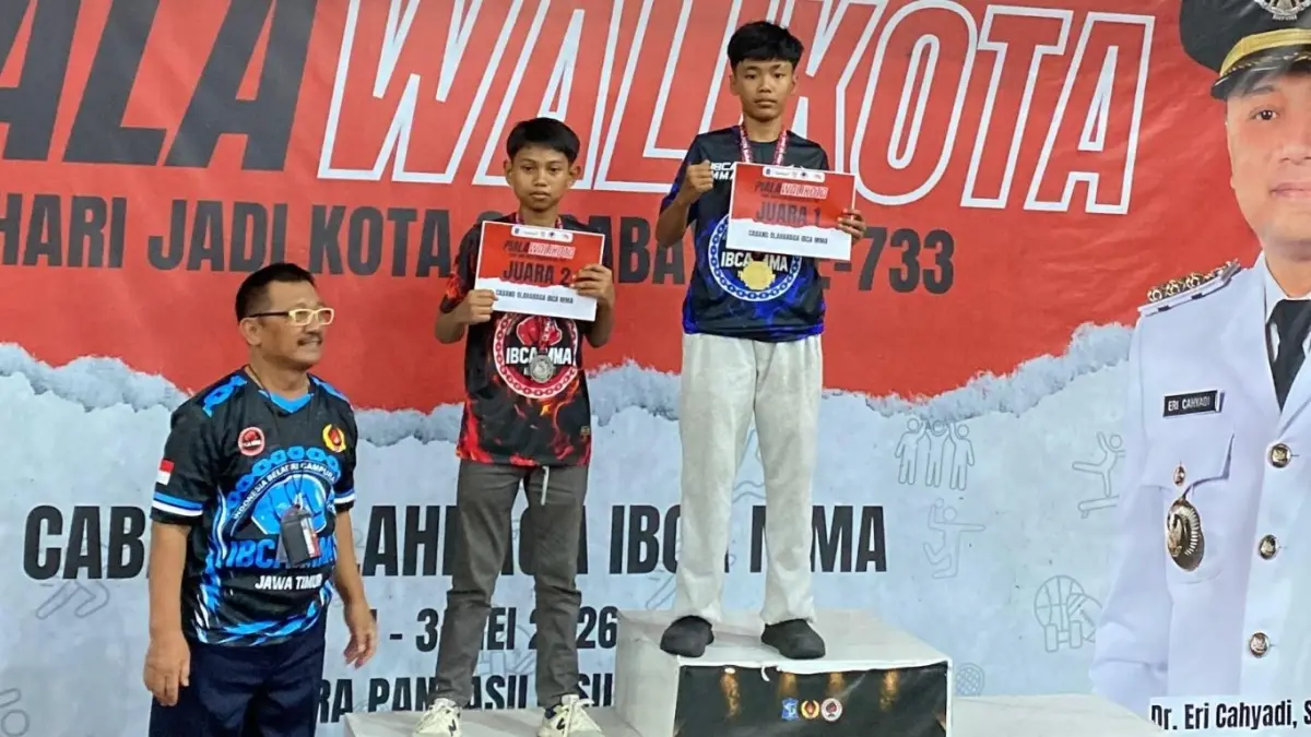 Juara 1 Kejurprov Jatim IBCA MMA tingkat provinsi atas nama Syailendra Kenzi.(SMPN 1 CAMPURDARAT UNTUK RADAR TULUNGAGUNG)