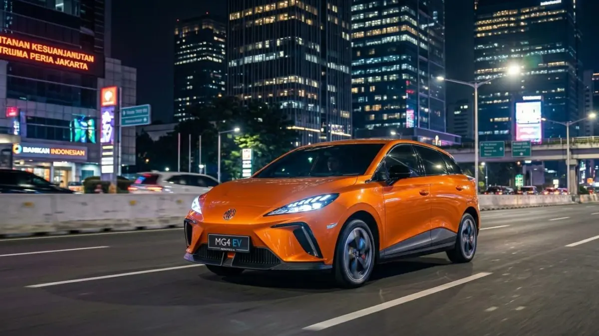 MG4 EV Indonesia hadir dengan desain sporty futuristik, performa responsif, dan fitur modern untuk pasar mobil listrik Indonesia.