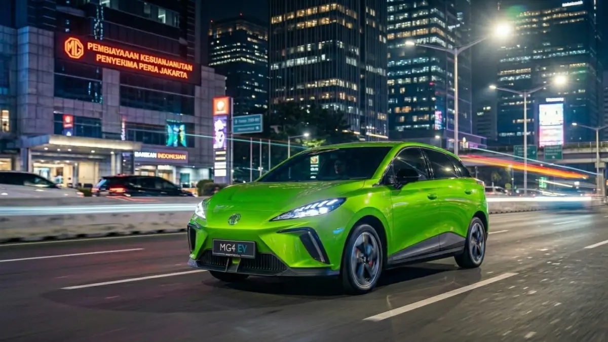 MG4 EV Indonesia hadir dengan desain sporty futuristik, performa responsif, dan fitur modern untuk pasar mobil listrik nasional.