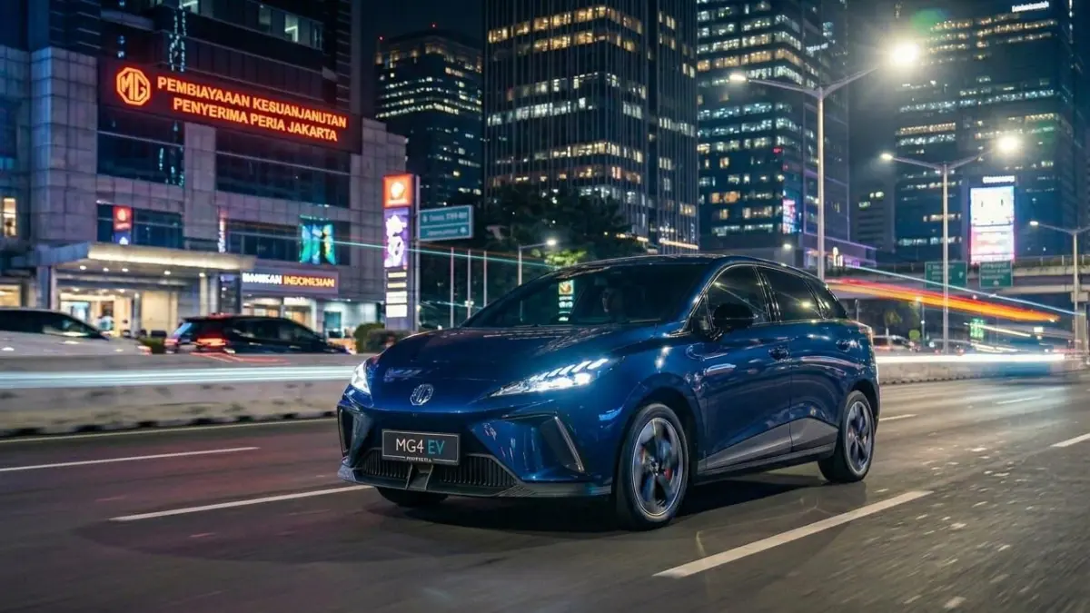 MG4 EV Indonesia hadir dengan desain sporty futuristik, performa responsif, dan fitur modern untuk pasar mobil listrik nasional.