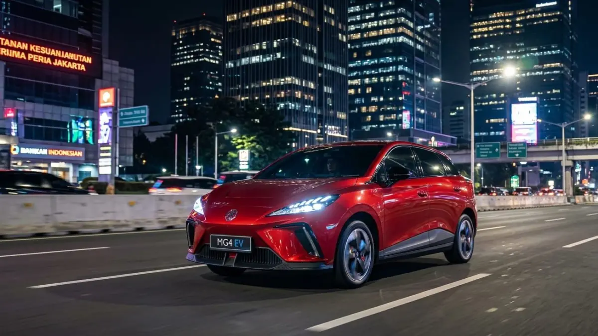MG4 EV Indonesia hadir dengan desain sporty futuristik, performa responsif, dan fitur modern untuk pasar mobil listrik nasional.