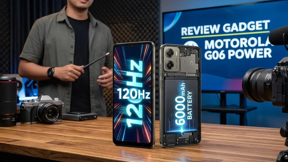 Motorola G06 Power Review hadir dengan baterai 6.000 mAh, layar 120Hz, dan desain modern yang cocok untuk pengguna harian.
